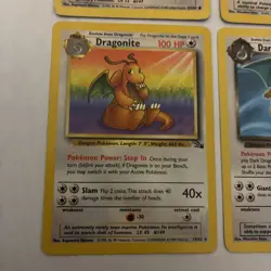 Rare Vintage Dragonite Dragonair Dratini Pokemon Card Bundle 90’s Rares Base Set - Image 4