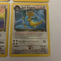Rare Vintage Dragonite Dragonair Dratini Pokemon Card Bundle 90’s Rares Base Set - Image 5