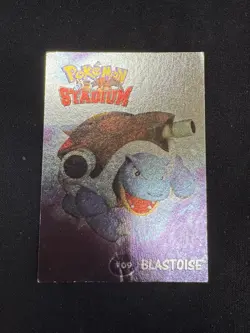 POKEMON - Blastoise #09 2000 Danone Stadium Card Promo Exclusive Nintendo Foil - Image 1