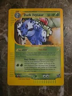 Dark Ivysaur 006/009 WOTC Best Of Promos E-Reader Vintage Pokemon Rare Card 🌟 - Image 1