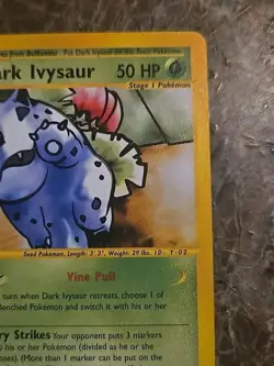 Dark Ivysaur 006/009 WOTC Best Of Promos E-Reader Vintage Pokemon Rare Card 🌟 - Image 3