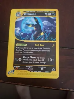 Pokemon Umbreon Skyridge 32/144 Regular Card Non-Holo Rare - Image 1
