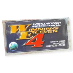 Sony PlayStation 1 Ps1 ISS Pro Evolution Winning Eleven 4 Memory Card Sticker - Image 1