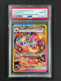 PSA 10 Flareon Ex 146/131 SIR Pokemon Card Prismatic Evolutions GEM MINT - Image 1