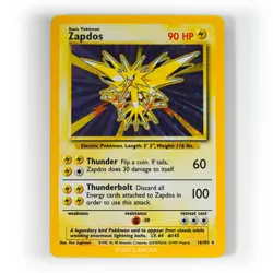 Pokemon - Zapdos Holo - 16/102 - Base Set - Rare Card - Played - Image 1