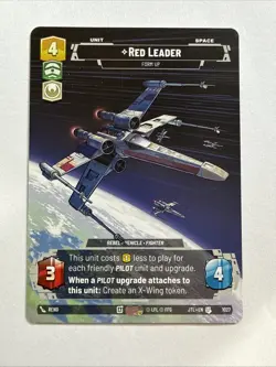 Star Wars Unlimited Red Leader Prestige 1027 JTL SWU NM non-foil - Image 1
