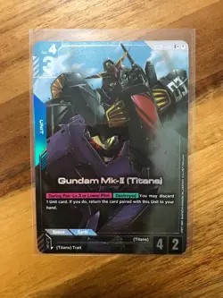 Gundam TCG Card Game Dual Impact GD02-003 R+ Gundam Mk-II Titans Alt Art Rare - Image 1