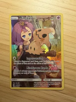 Pokemon Mimikyu TCG Cosmic Eclipse Holo Card 245/236 Full Art Secret Rare NM/M - Image 1