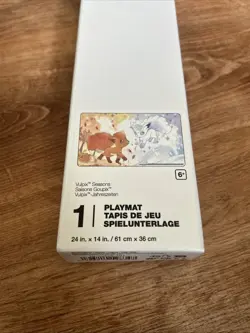 NEW Pokemon Center Exclusive TCG Card Game Vulpix Seasons Playmat Play Mat - Image 2
