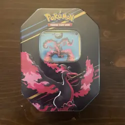 Pokemon Crown Zenith Galarian Moltres Tin. - Image 1