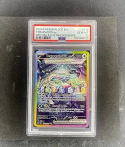 PSA 10 Terapagos Ex 170/142 Pokemon Stellar Crown Special Illustration Rare SIR - Image 1