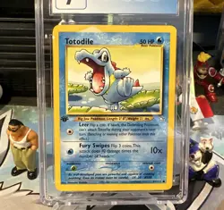 Pokemon Neo Genesis 1st Edition - Totodile 81/111 CGC Graded 7 Near Mint BCG PSA - Image 3