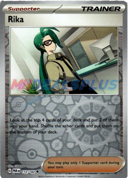 NM Pokemon Paradox Rift Rika Reverse Holo 172 - Image 1