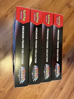 Pokemon TCG Prismatic Evolutions Premium Figure Collection | SEALED Lot Of 4 - Image 2