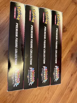 Pokemon TCG Prismatic Evolutions Premium Figure Collection | SEALED Lot Of 4 - Image 3