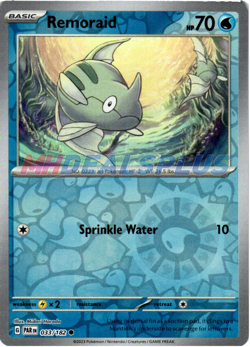 NM Pokemon Paradox Rift Remoraid Reverse Holo 033 - Image 1