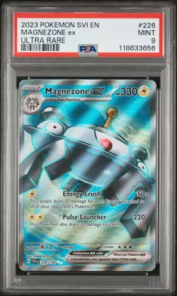 2023 POKEMON SVI EN-SCARLET & VIOLET #226 MAGNEZONE ex ULTRA RARE PSA9 - Image 1