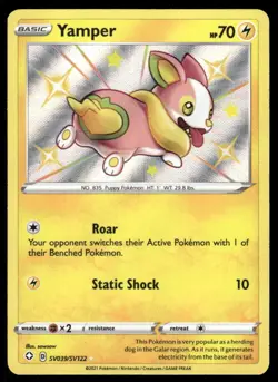 Pokemon TCG Shining Fates: Shiny Vault #SV039/SV122 Yamper NM - Image 1
