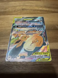 Pokemon Eevee & Snorlax GX SM169 Tag Team Promo Sun & Moon English Edition - Image 2