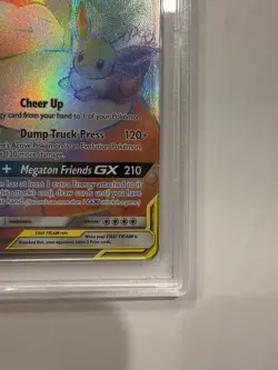 2019 Pokemon Sun And Moon Team Up Secret #191 Eevee & Snorlax GX Full Art PSA 9 - Image 5