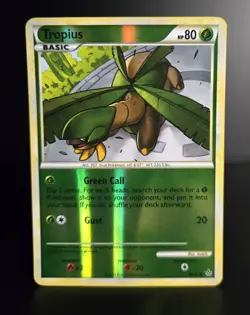 Pokemon TCG - TROPIUS - 66/95 - REVERSE HOLO - HGSS: UNLEASHED (2010) - MP - Image 1