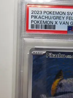 Pokemon Pikachu with Grey Felt Hat Van Gogh Full Art Promo SVP EN 085 PSA 10 - Image 2