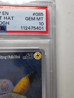 Pokemon Pikachu with Grey Felt Hat Van Gogh Full Art Promo SVP EN 085 PSA 10 - Image 3