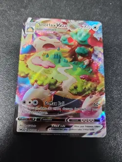 Snorlax VMAX 142/202 Ultra Rare Pokemon SWSH01: Sword & Shield Base Set NM - Image 1