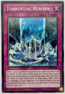 MP14-EN046 Torrential Reborn - Secret Rare 1st Edition Lightly Played YuGiOh - Image 1