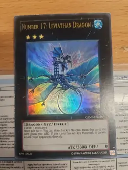 NUMBER 17: LEVIATHAN DRAGON GENF-EN039 UNL EDITION ULTRA RARE YuGiOh - Image 1