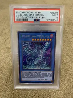 2020 YU-GI-OH! 1ST ED. Blue Eyes Max Chaos PSA 9 - Image 1