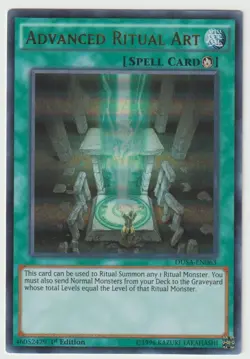 YuGiOh! Advanced Ritual Art DUSA-EN063 Ultra Rare NM 1st Edition - TOP LOADED! - Image 1