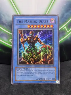 Yugioh The Masked Beast DL2-001 Super Rare MP - Image 1