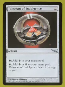 Talisman of Indulgence x1 Mirrodin 1x MTG Magic the Gathering - Image 1