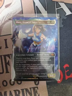 Yuna, Hope of Spira (Borderless #571) (Chocobo Track Foil) - FINAL FANTASY MTG - Image 1