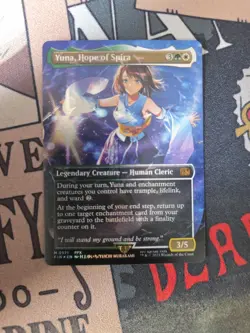 Yuna, Hope of Spira (Borderless #571) (Chocobo Track Foil) - FINAL FANTASY MTG - Image 3