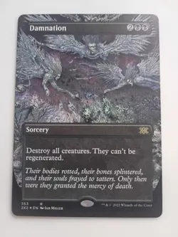 MTG Damnation (Borderless) Double Masters 2022 Foil NM x1 - Image 1