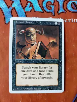 Magic the Gathering Demonic Tutor Revised Edition - Image 1