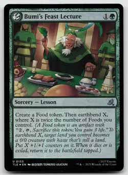 Bumi's Feast Lecture U Foil Avatar: The Last Airbender: Eternal-Legal 133 NM - Image 1