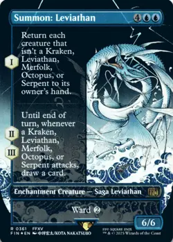 MTG Summon: Leviathan (Borderless) Foil NM FINAL FANTASY Magic 361 - Image 1