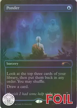 MTG Ponder (Rainbow Foil) (2292) | NM Foil | Secret Lair Avatar {SLD} - Image 1