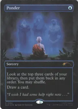 MTG Ponder (Rainbow Foil) (2292) | NM Foil | Secret Lair Avatar {SLD} - Image 2