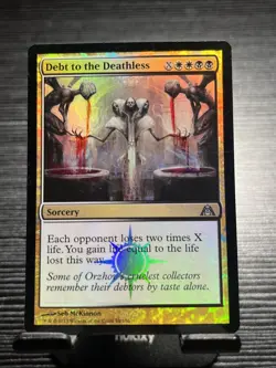 MTG Debt to the Deathless Dragon’s Maze Foil NM - Image 1