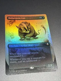 Magic The Gathering Avatar The Last Airbender Badgermole Cub Foil 0167 - Image 1