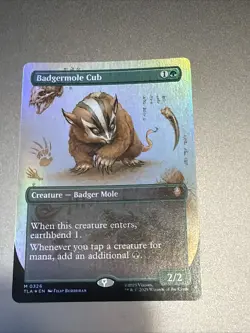 Magic The Gathering Avatar The Last Airbender Badgermole Cub Foil 0167 - Image 2