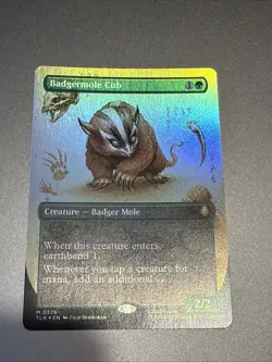 Magic The Gathering Avatar The Last Airbender Badgermole Cub Foil 0167 - Image 3