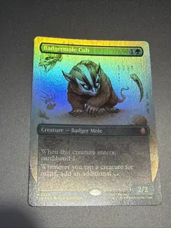 Magic The Gathering Avatar The Last Airbender Badgermole Cub Foil 0167 - Image 4
