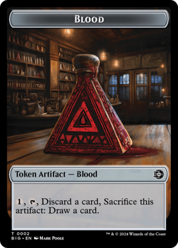 x1 Blood TBIG The Big Score MTG 2 TOKEN M/NM 1x - Image 1