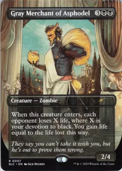 MTG Gray Merchant of Asphodel (7) | NM | Secret Lair Countdown Kit {SLC} - Image 1