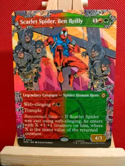 Scarlet Spider, Ben Reilly (Borderless) - Marvel's Spider-Man - NM - MTG - Image 1
